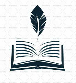 Offenes Buch und Feder